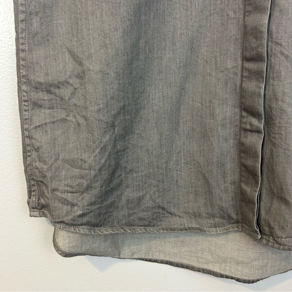 Everlane Poplin Sleeveless Button Down Grey Top Size Medium - Picture 11 of 13